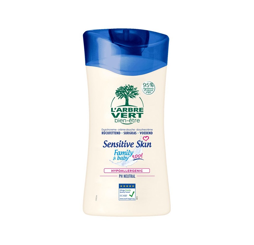L'ARBRE VERT Crème douche éco Sensi d/f 250 ml