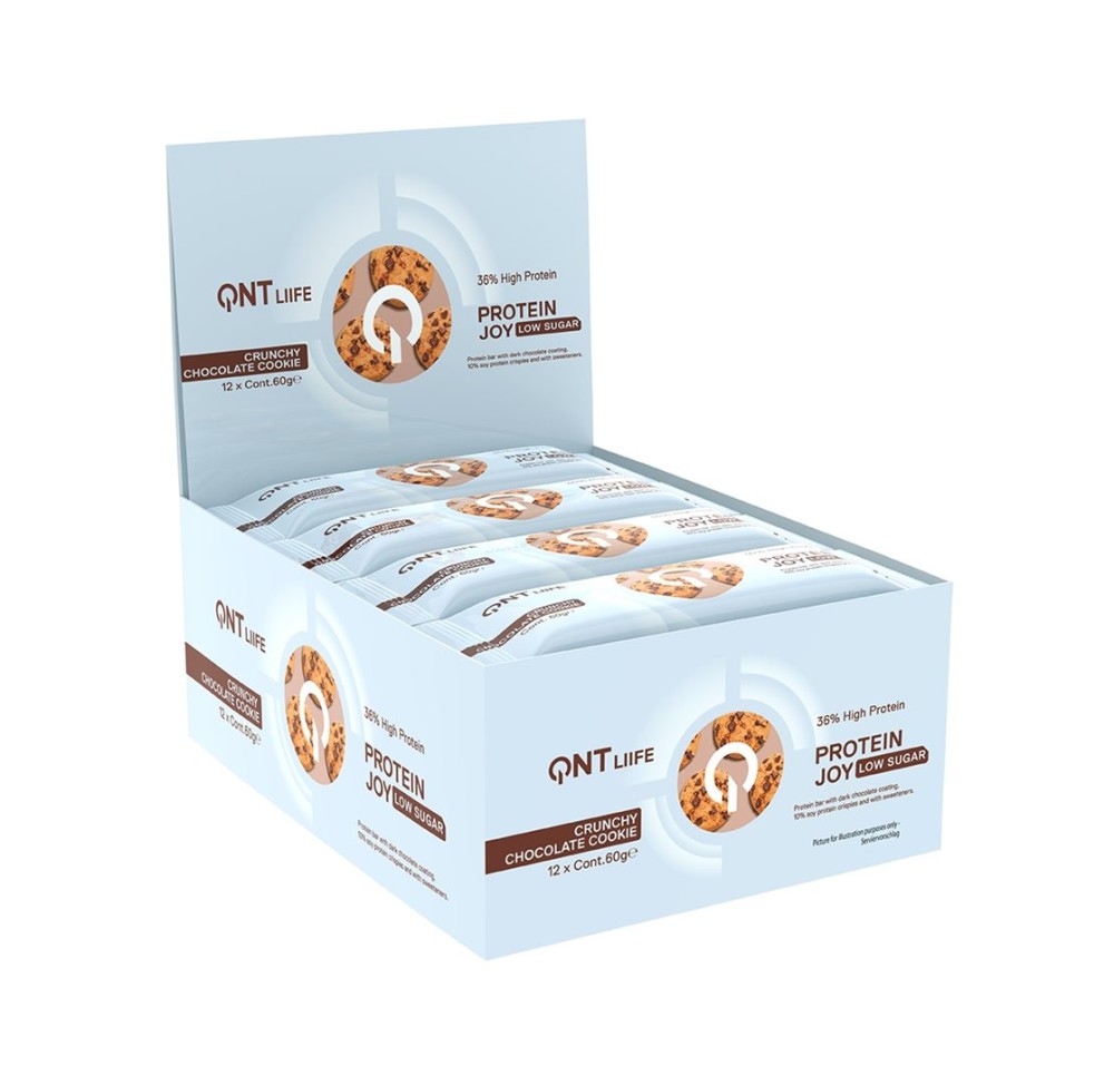 QNT 36% Protein Joy Bar Low Sug Cook&Cre 12 x 60 g