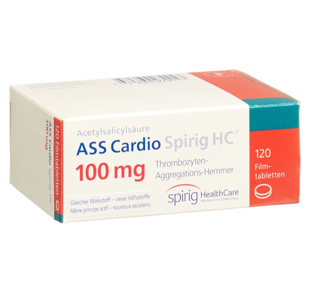ASS CARDIO Spirig HC cpr pell 100 mg 120 pce