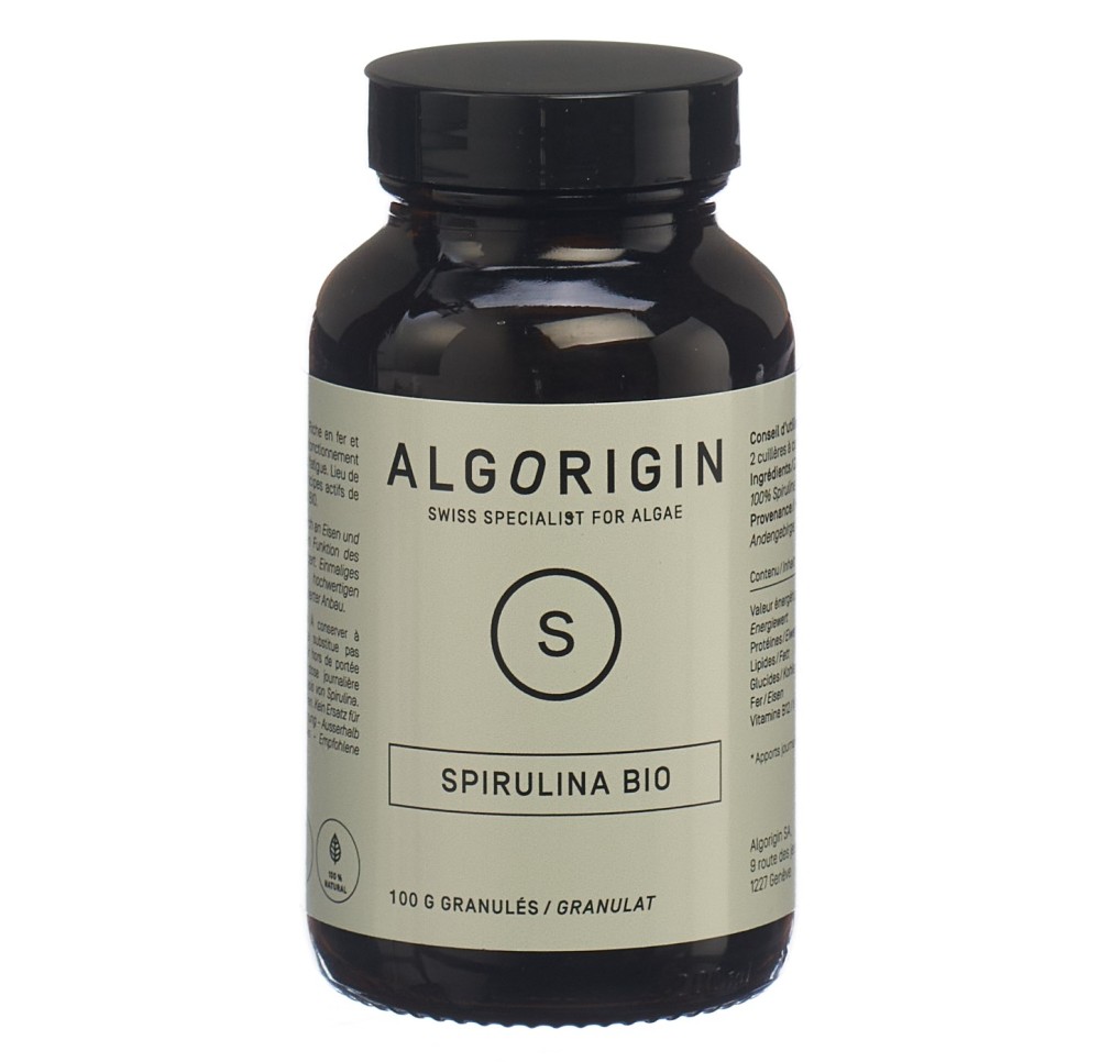 ALGORIGIN Spiruline gran bio fl 100 g