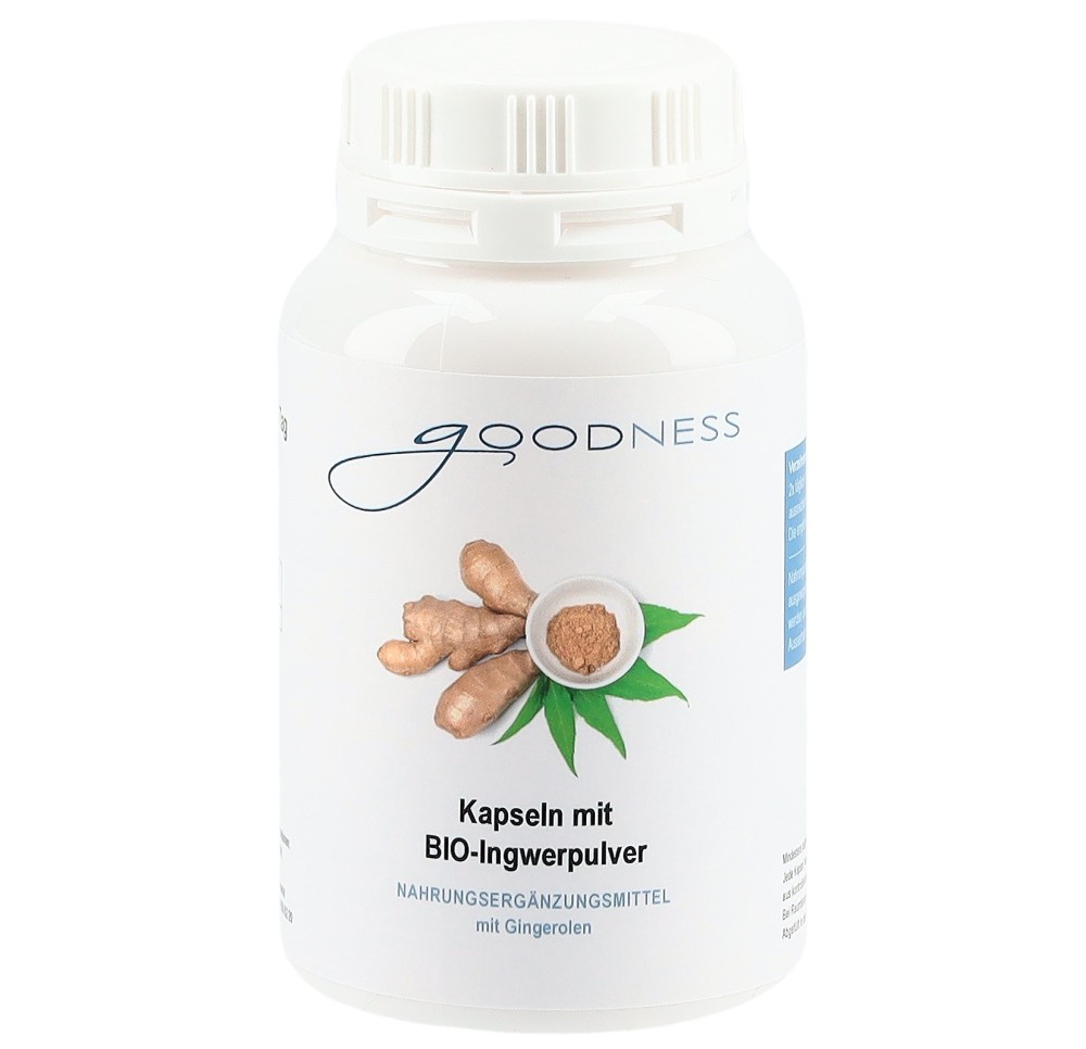 GOODNESS BIO-Ingwerpulver caps 400 mg bte 90 pce
