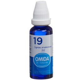 OMIDA SCHÜSSLER no19 cupr arsen dil 12 D fl 30 ml