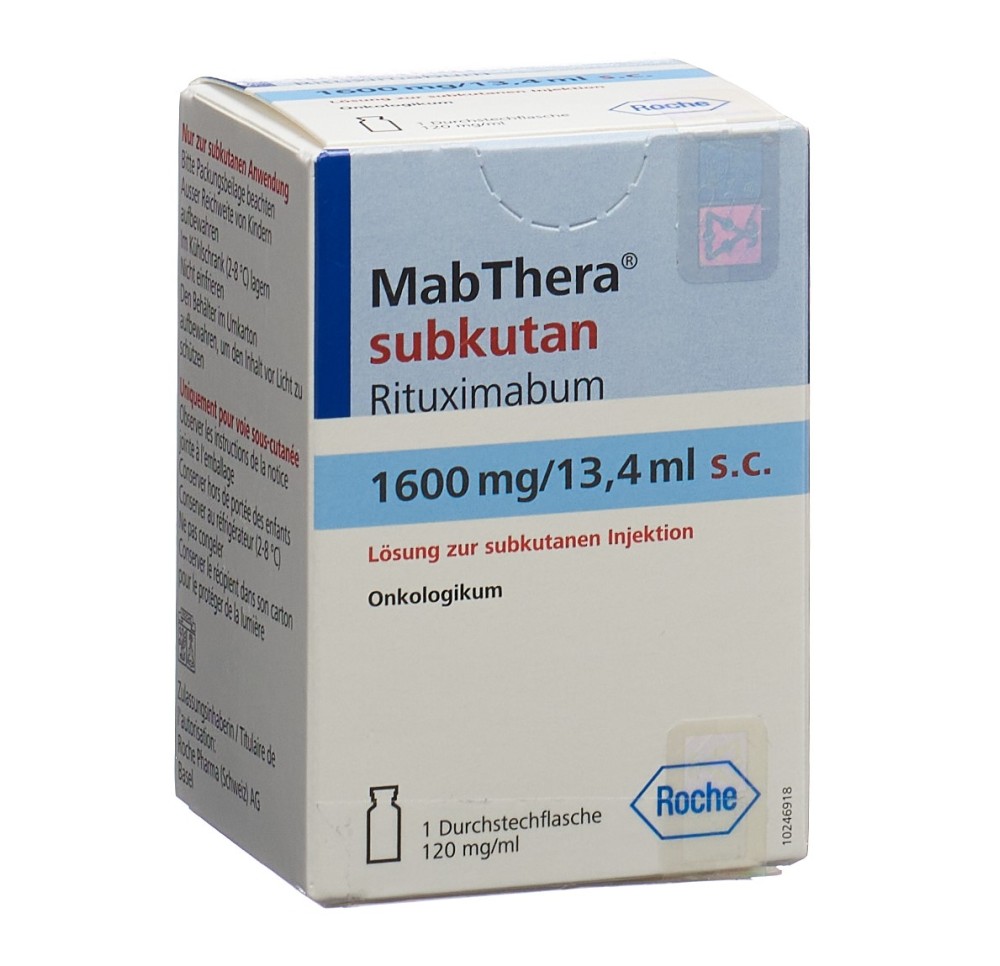 MABTHERA conc inj 1600 mg/13.4 ml s.c. flac
