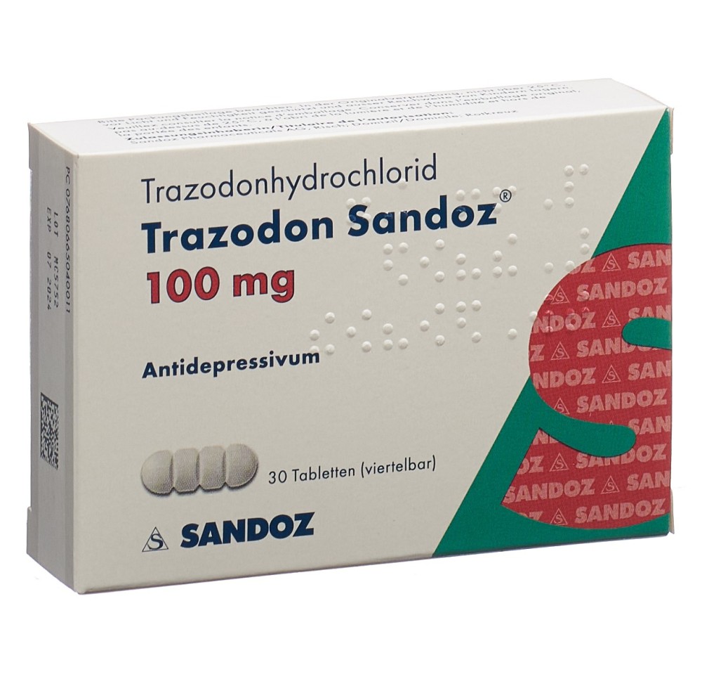 TRAZODONE Sandoz cpr 100 mg 30 pce
