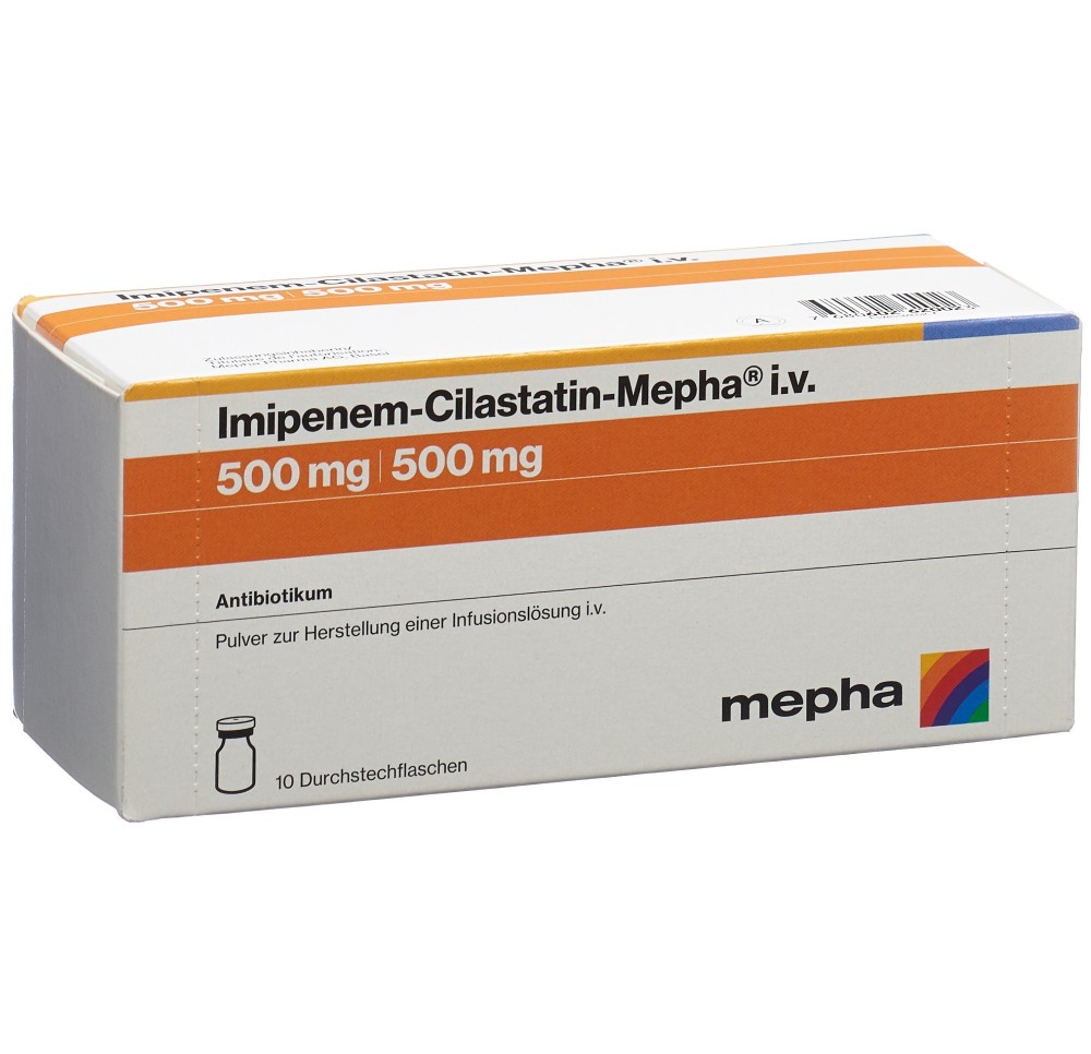 IMIPENEM-CILASTATIN Mepha 500/500mg 10 pce