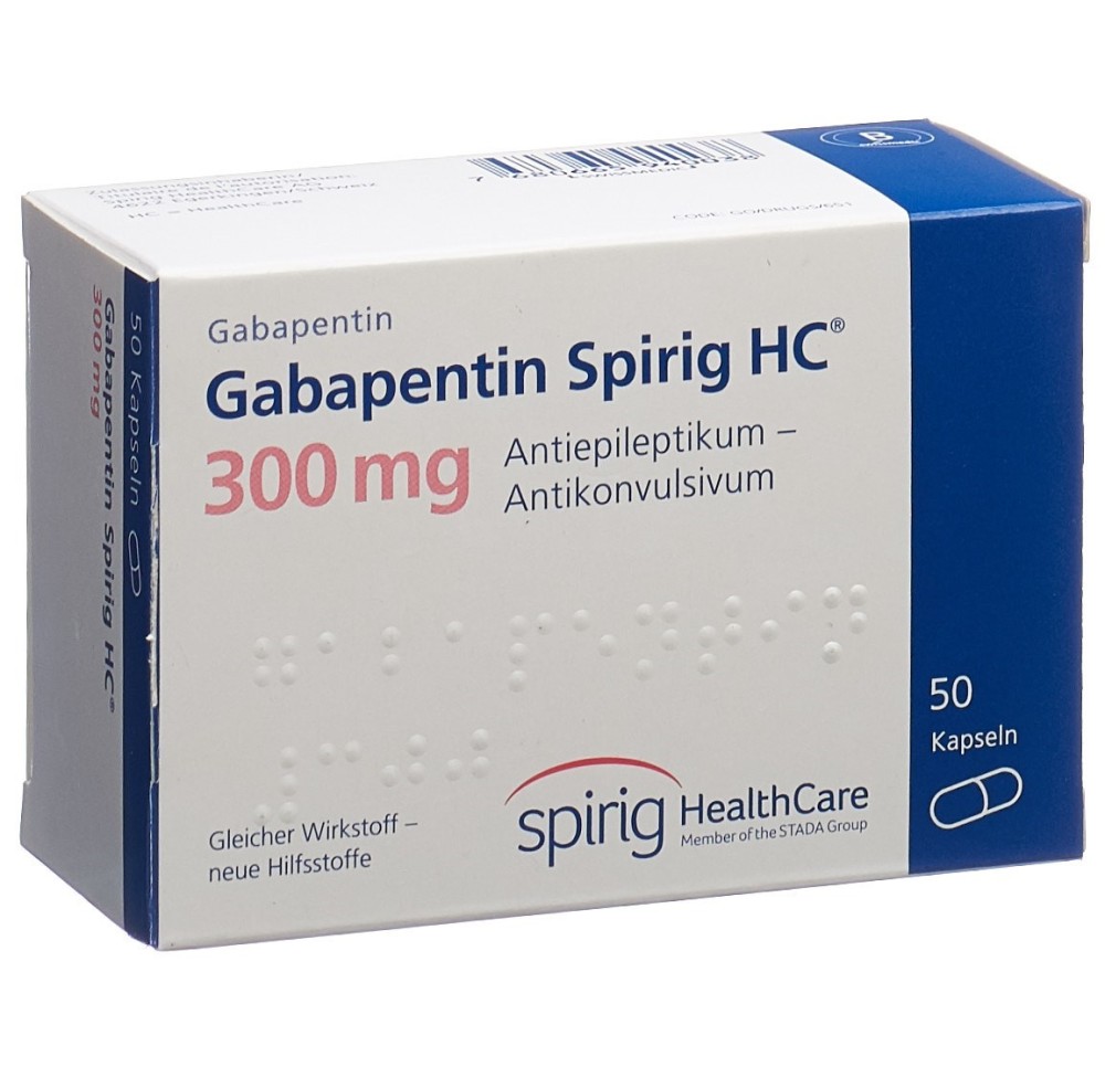 GABAPENTINE Spirig HC caps 300 mg 50 pce