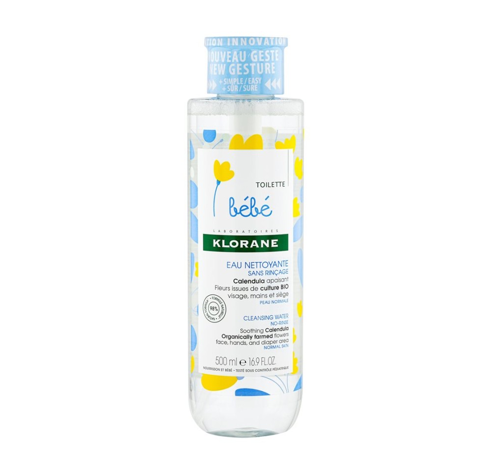 KLORANE Bébé Eau nettoyante sans rinçage 500 ml