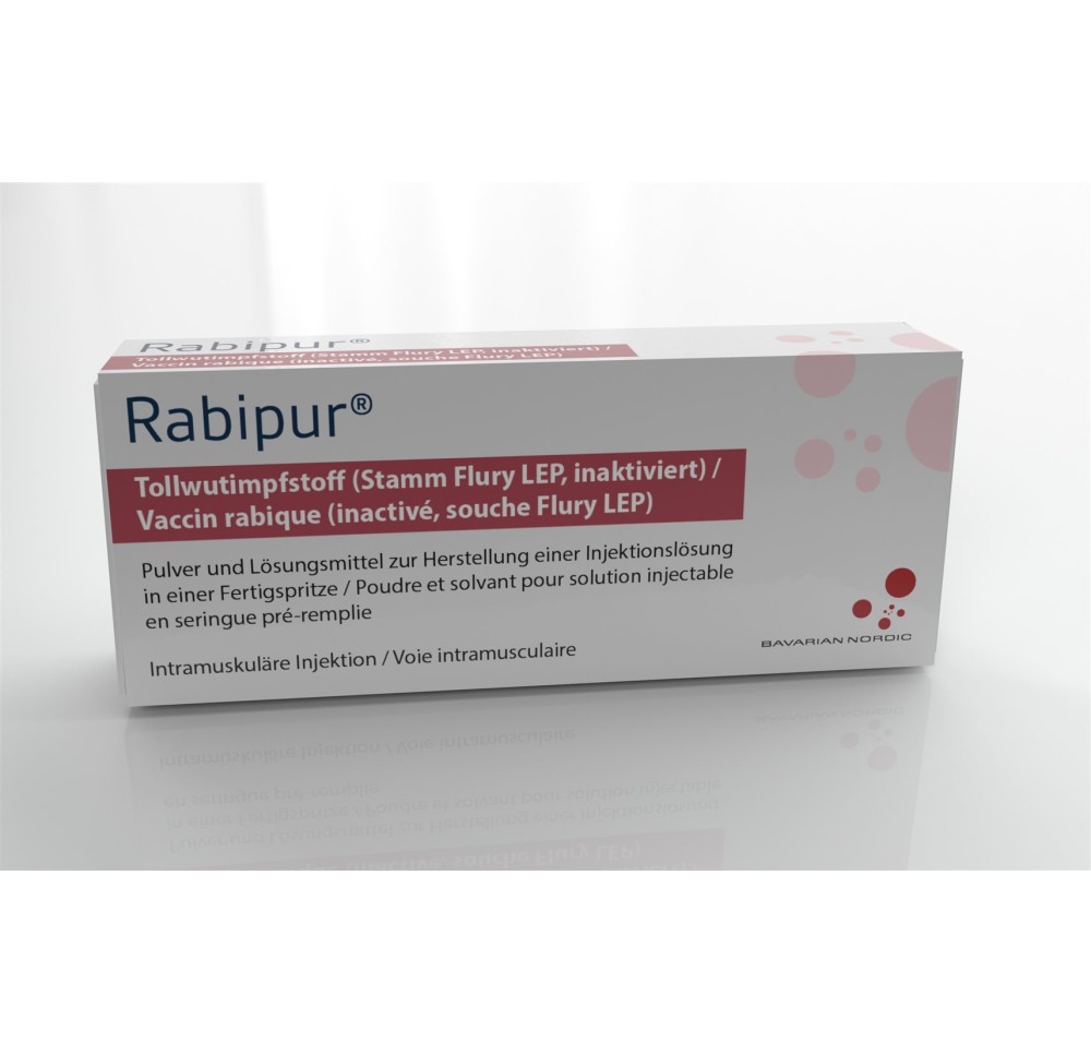 RABIPUR vaccin rabique c solv ser pré 1 ml