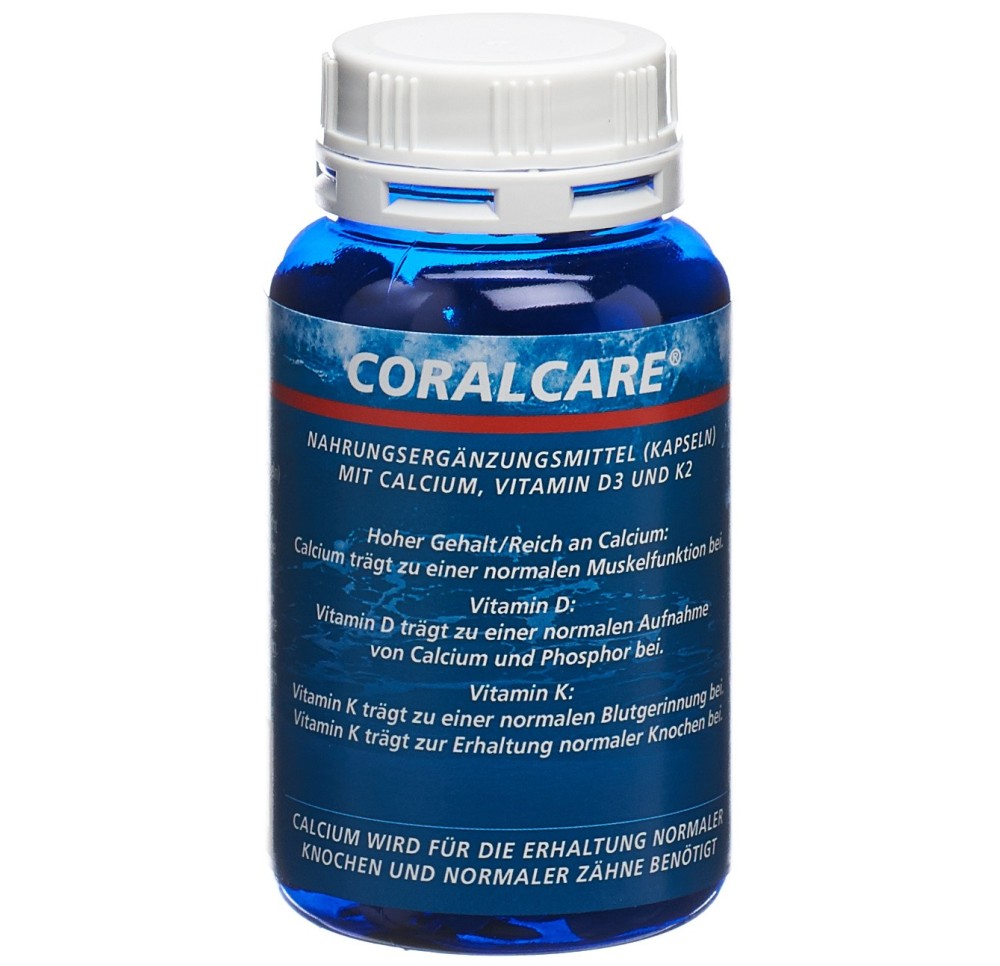 CORALCARE Calcium caps 750 mg VitD3 + K2 120 pce