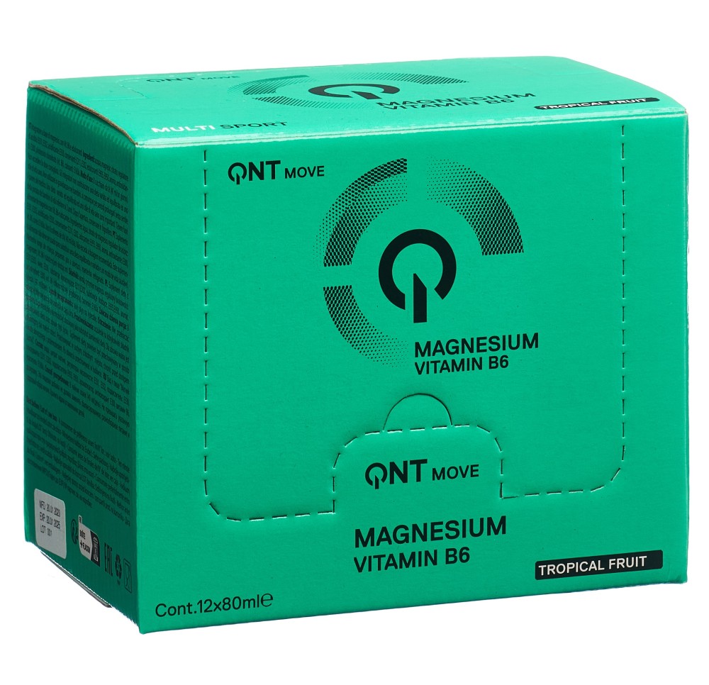 QNT Magnesium Vit B6 Shot Tropical Frui 12 x 80 ml