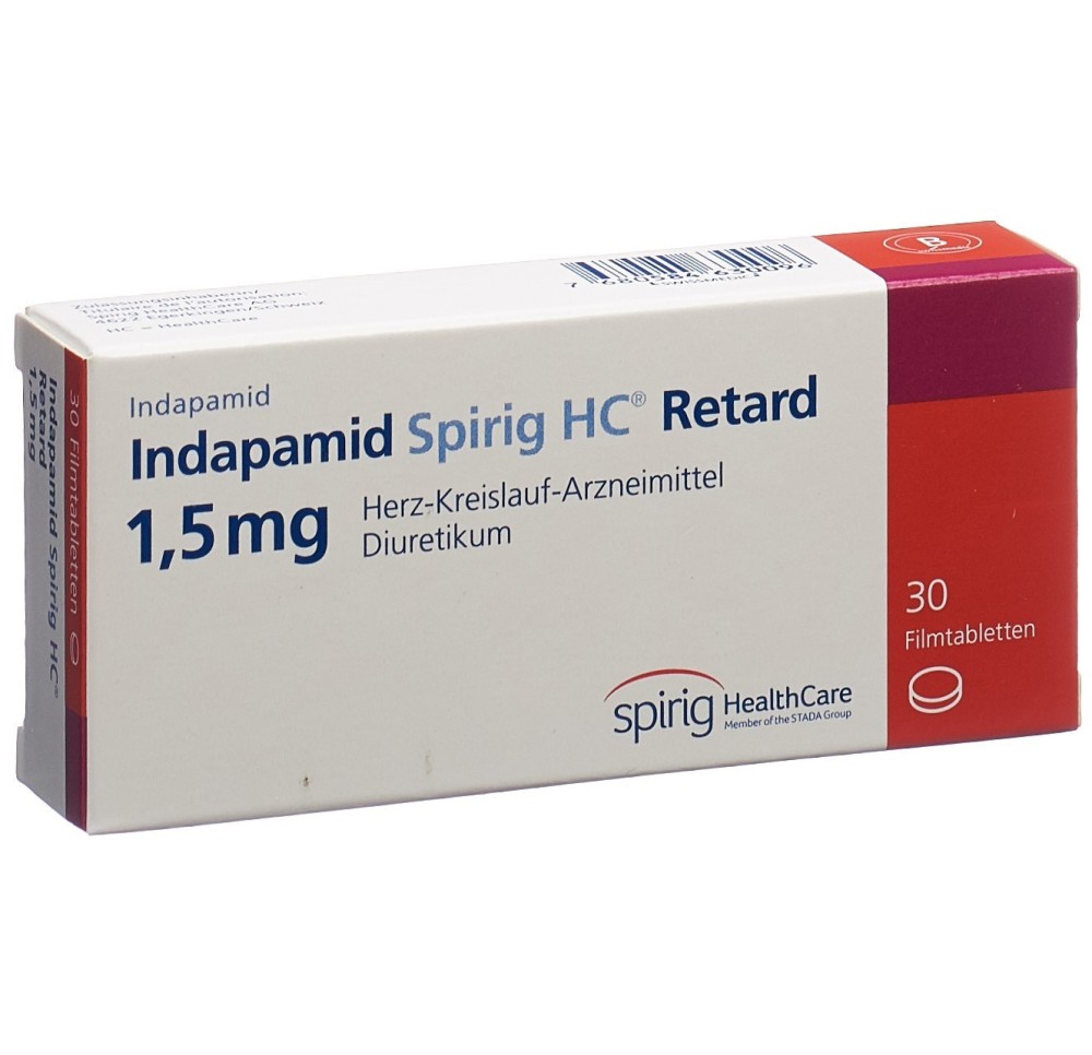INDAPAMIDE Spirig HC cpr pell ret 1.5 mg 30 pce