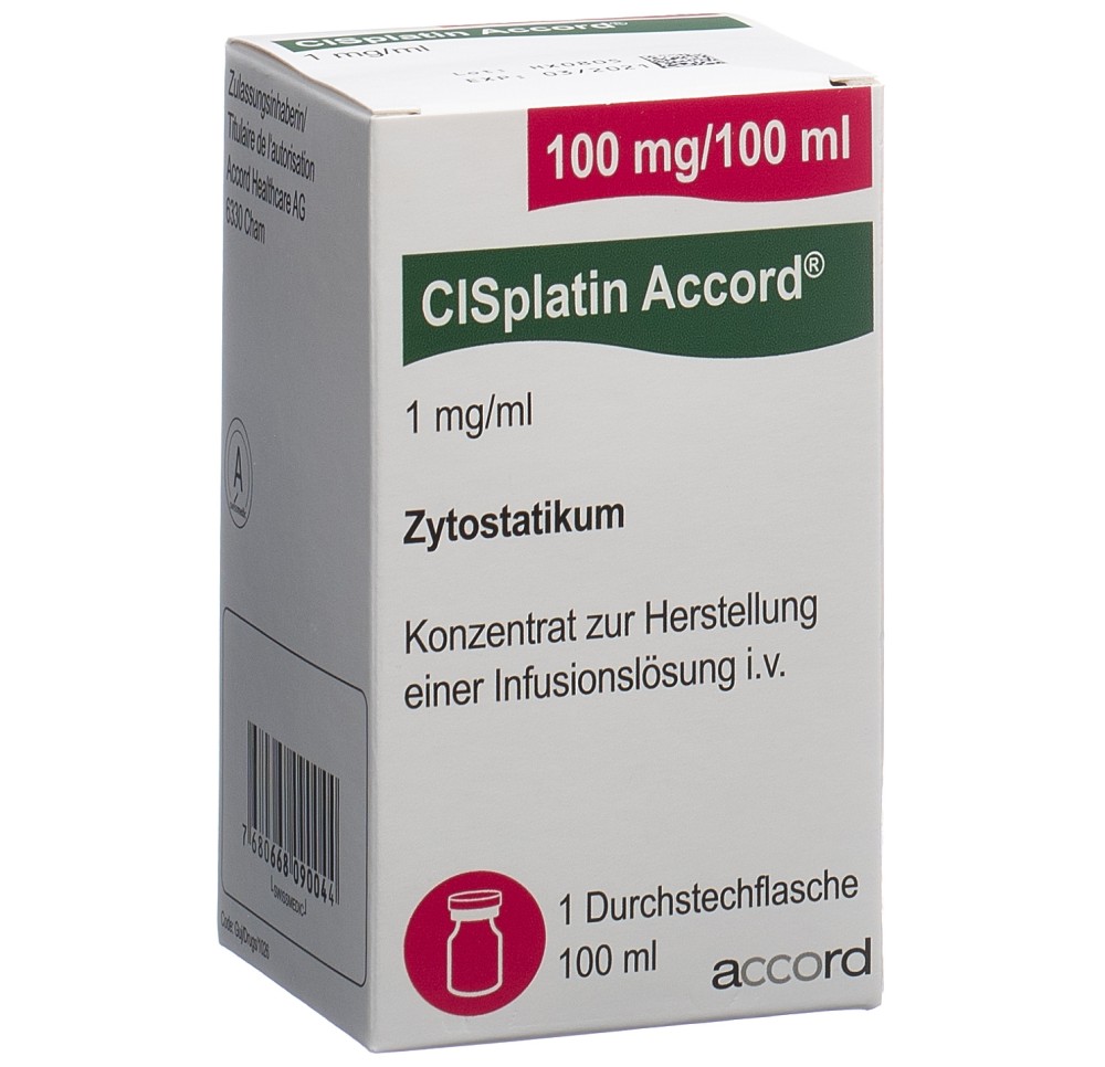 CISPLATIN Accord 100 mg/100ml flac 100 ml