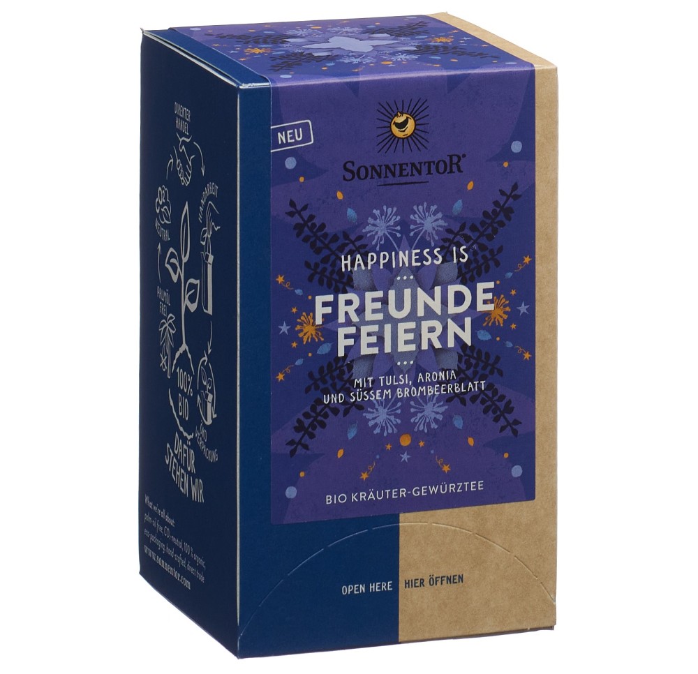 SONNENTOR Happiness is Freunde fei Tee BIO 18 pce