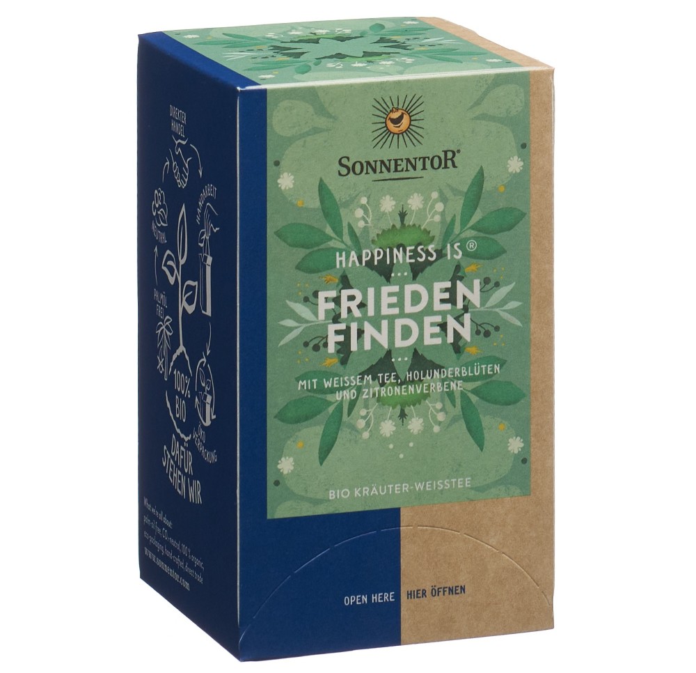 SONNENTOR happiness is frieden find thé BIO 18 pce