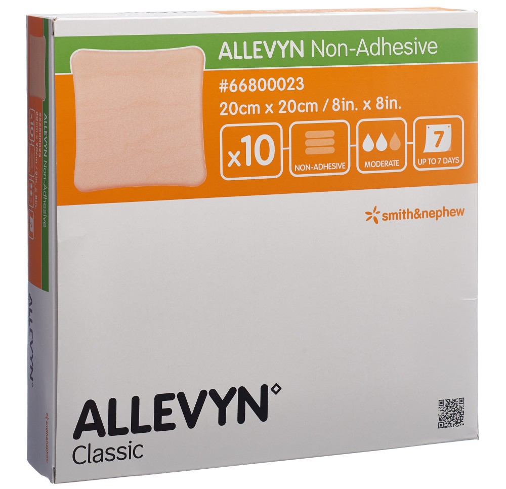 ALLEVYN NON-ADH pansement 20x20cm 10 pce