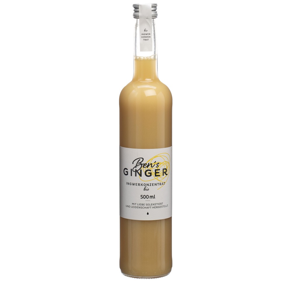 BEN'S GINGER concentré de gingembre bio fl 500 ml
