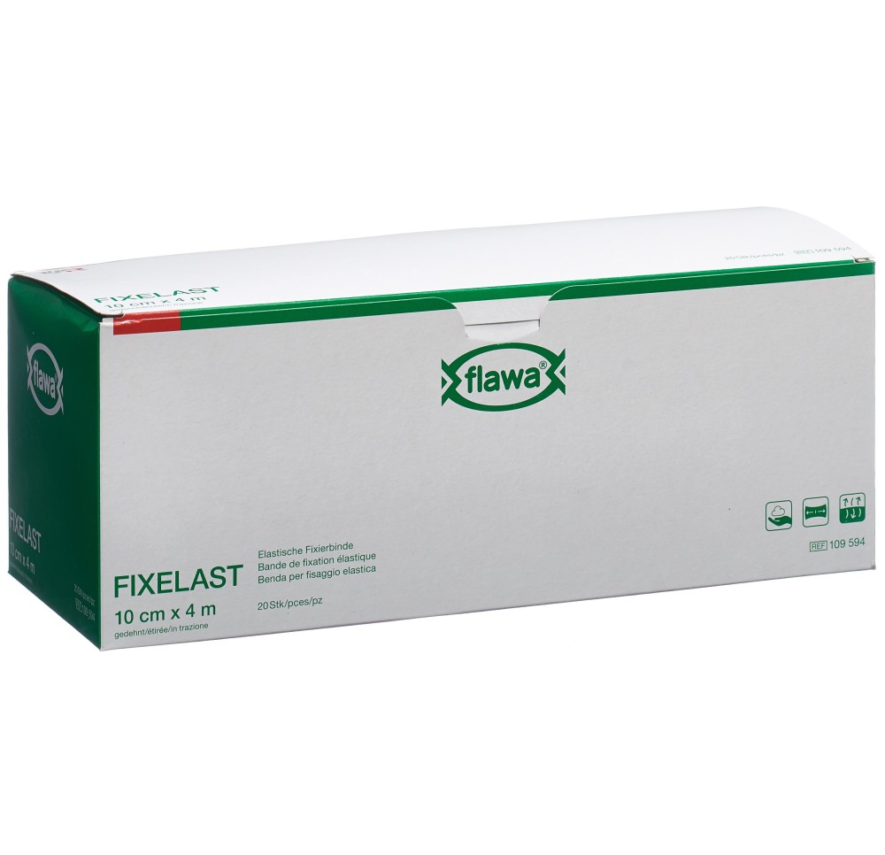 FLAWA Fixelast bande de gaze 10cmx4m Cellux 20 pce