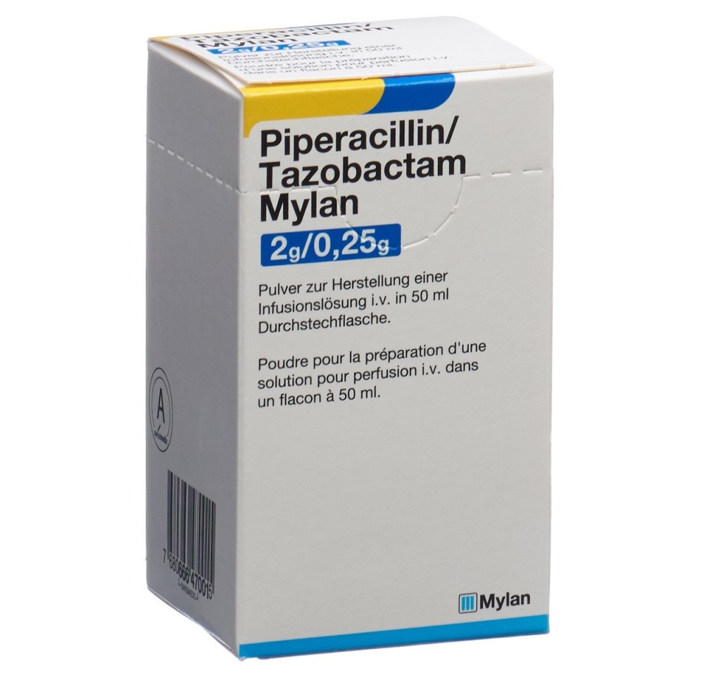 PIPERACILLIN TAZOB. Mylan 2 g/0.25 g flac