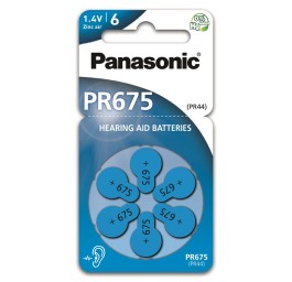 PANASONIC piles d’audiophones 675 6 pce