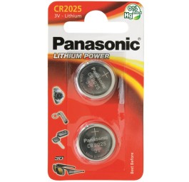 PANASONIC piles boutons CR2025 2 pce