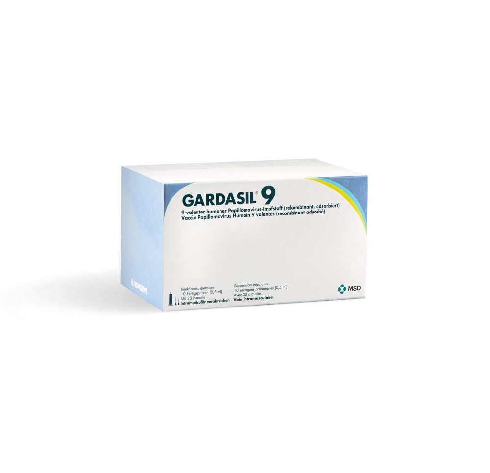 GARDASIL 9 susp inj ser pré 10 x 0.5 ml