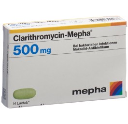 CLARITHROMYCIN Mepha Lactab 500 mg 14 pce