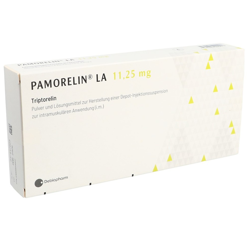 PAMORELIN LA subst sèche 11.25 mg c solv (adapt)