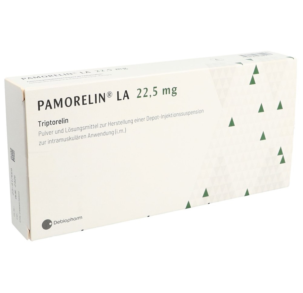PAMORELIN LA subst sèche 22.5 mg c solv (adapt)