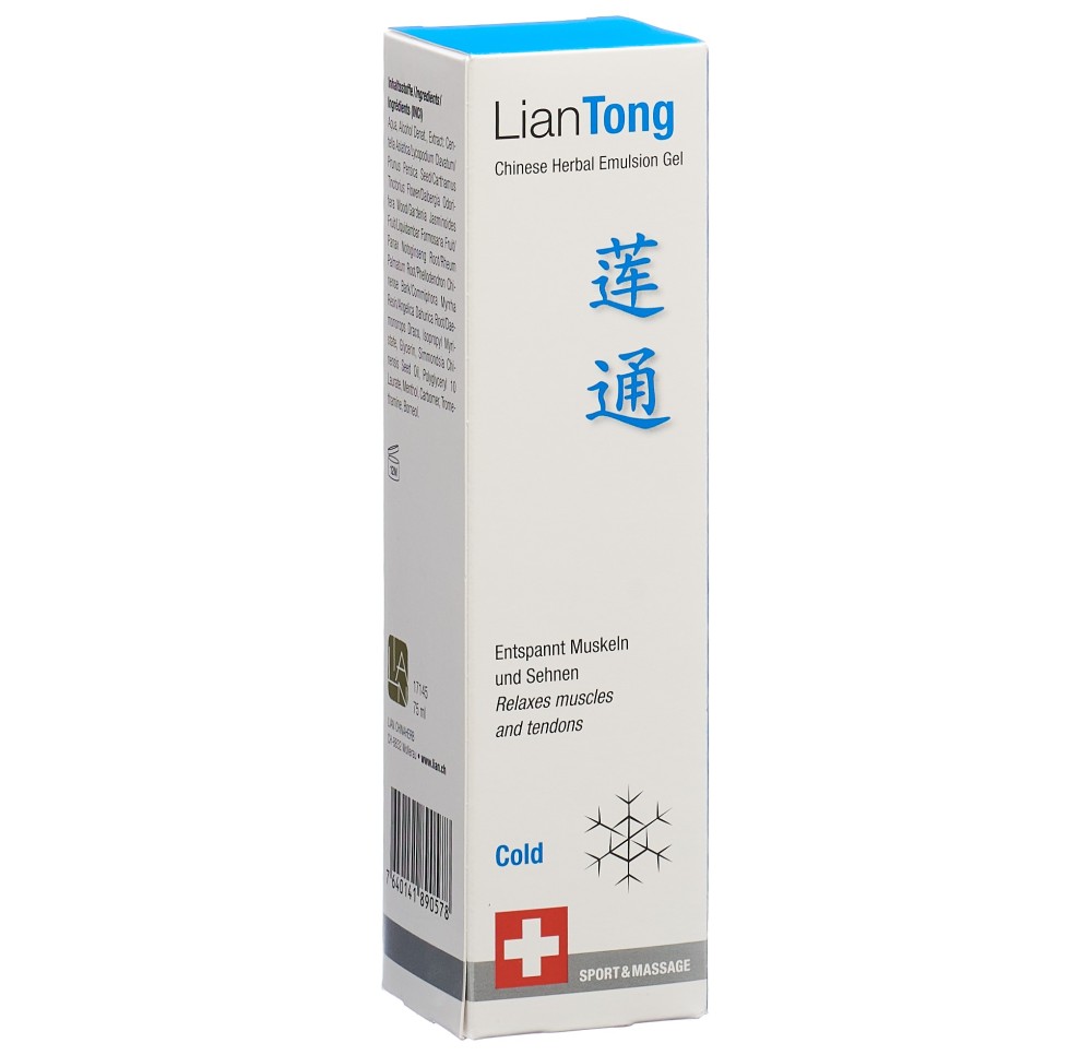 LIANTONG Chinese Herbal Emulsion Gel Cold 75 ml