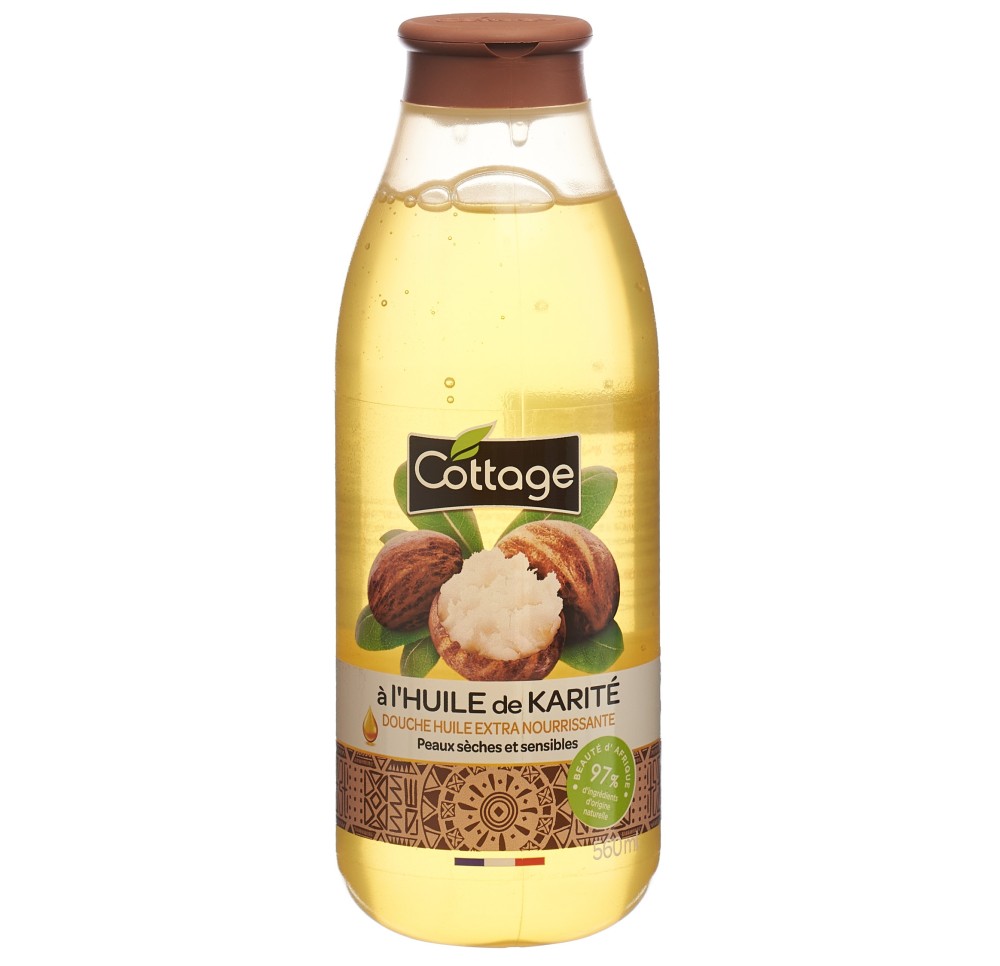 COTTAGE douche huile karité fl 560 ml