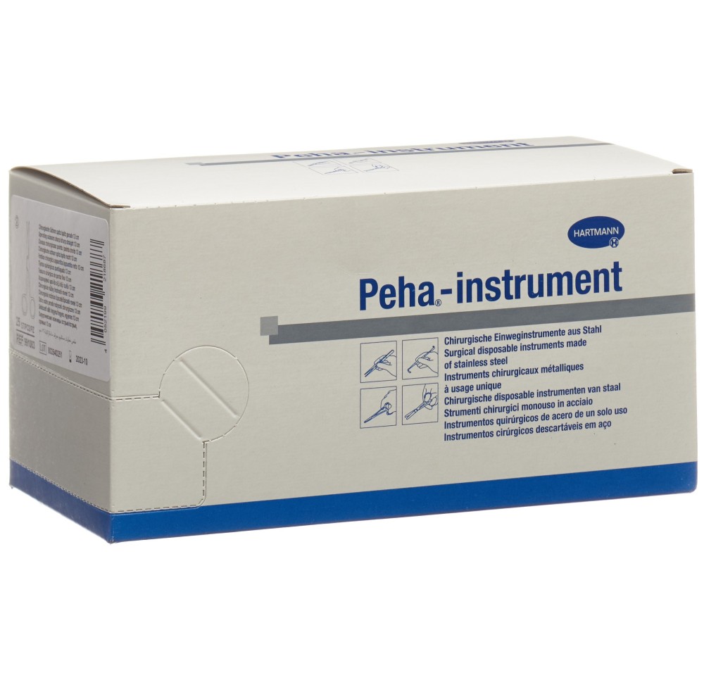 PEHA-INSTRUMENT ciseaux chir droits pointus 25 pce