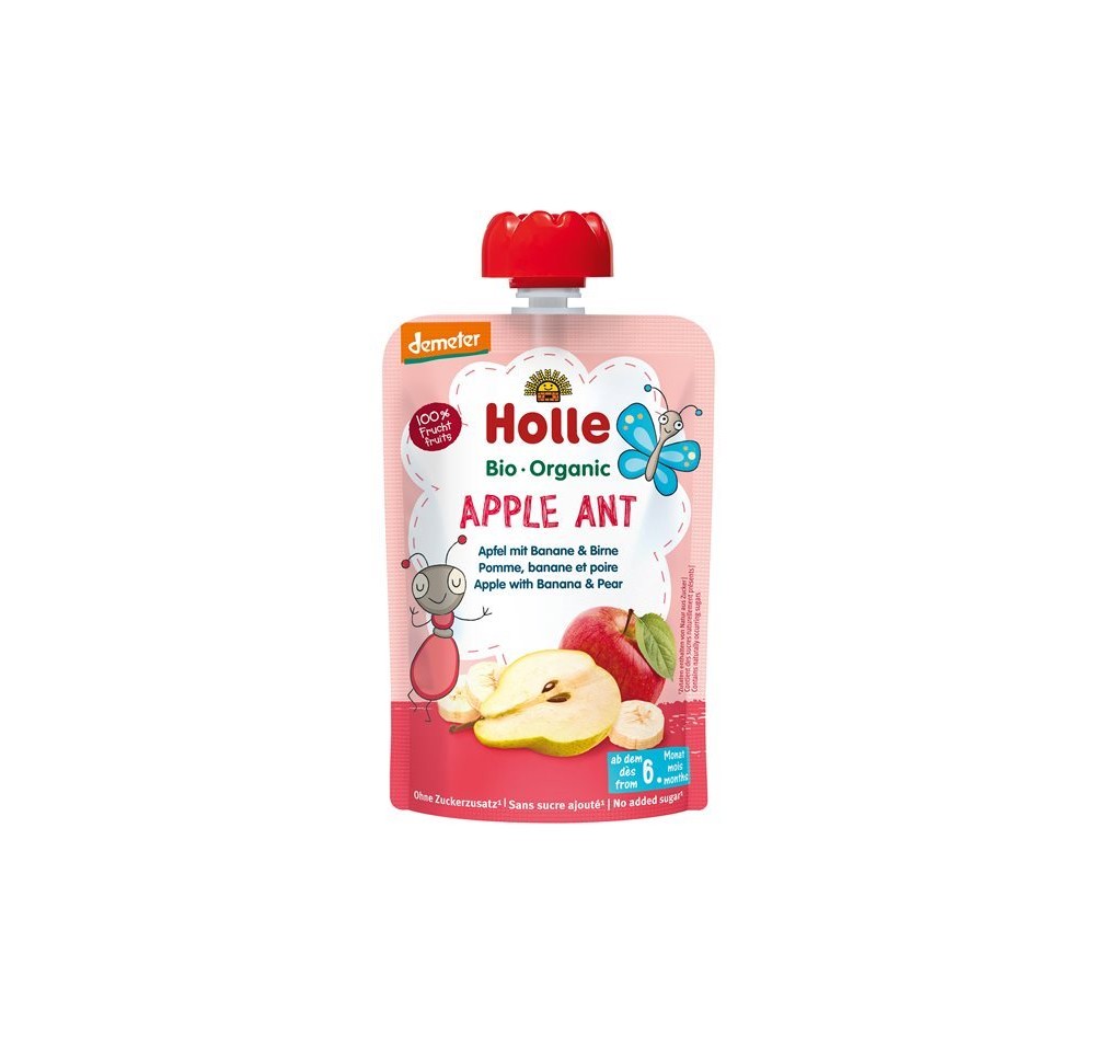 HOLLE Apple Ant pouchy pomme banane poire 100 g
