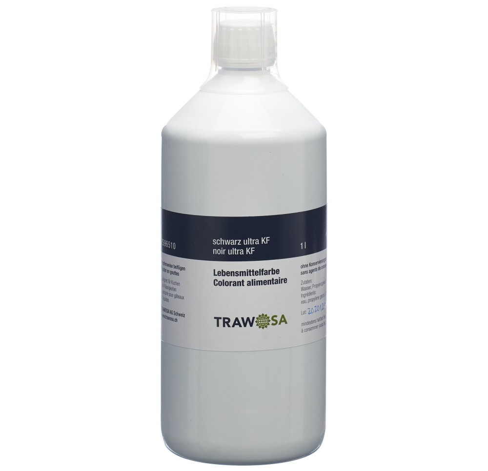 TRAWOSA colorant alimentaire noir Ultra GL 1000 ml