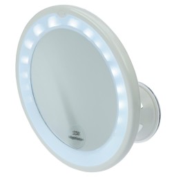 HERBA LED miroir maquill ø17.5cm 10-fois av ventou