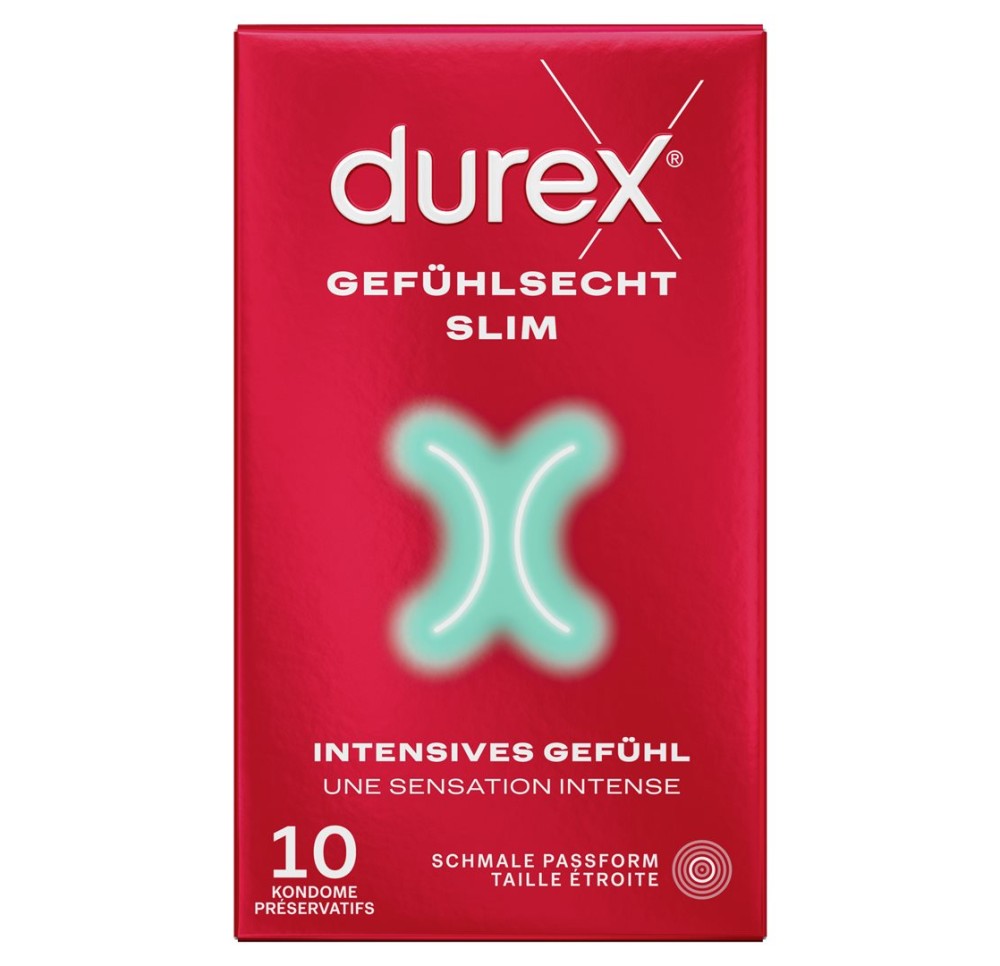 DUREX préservatif sensoriel Slim fit 10 pce