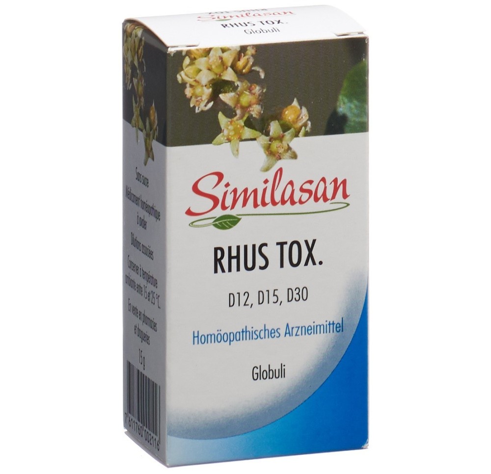 SIMILASAN rhus tox glob D12/D15/D30 15 g