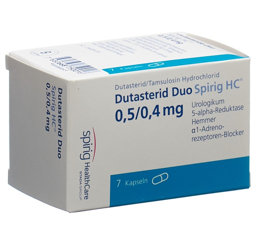 DUTASTERIDE DUO Spirig HC caps 0.5mg/0.4mg 7 pce