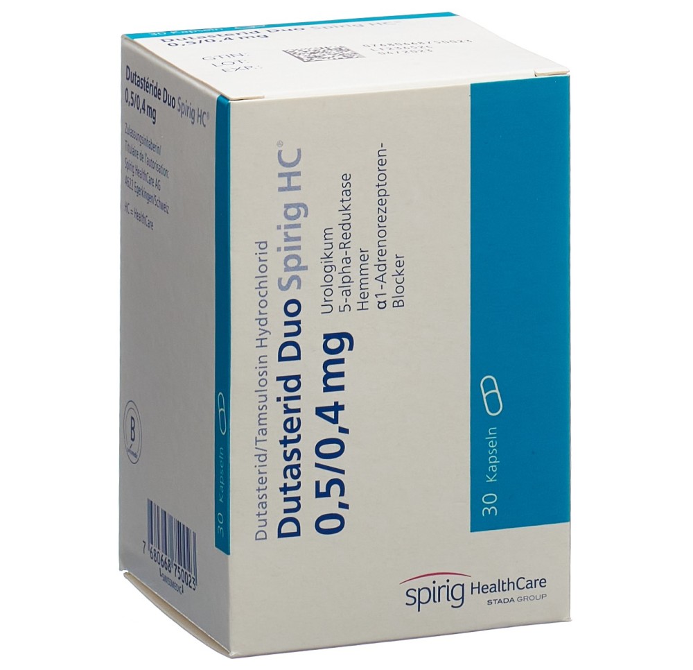 DUTASTERIDE DUO Spirig HC caps 0.5mg/0.4mg 30 pce