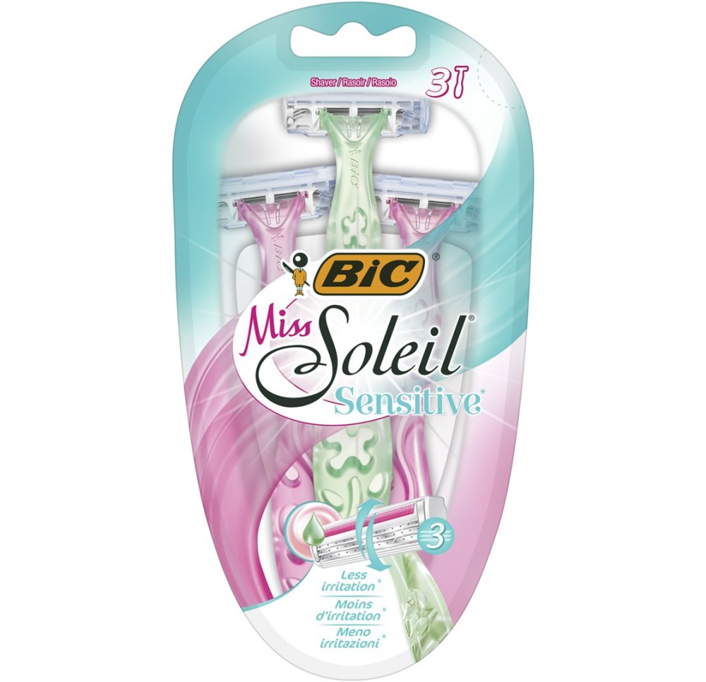 BIC Miss Soleil Sensitive rasoir 3-lames 3 pce