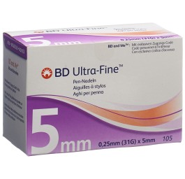 BD ULTRA-FINE aiguille stylos 31G 0.25x5mm 105 pce