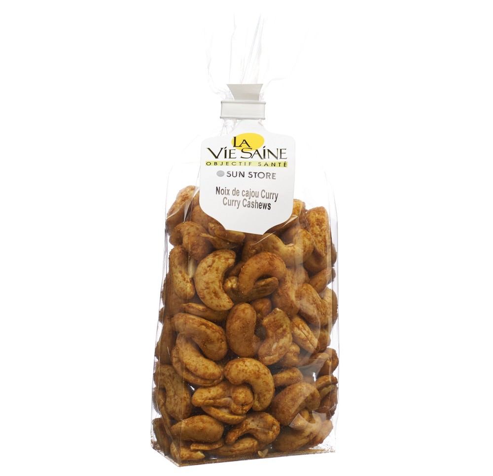 LA VIE SAINE Noix de cajou Curry sach 200 g