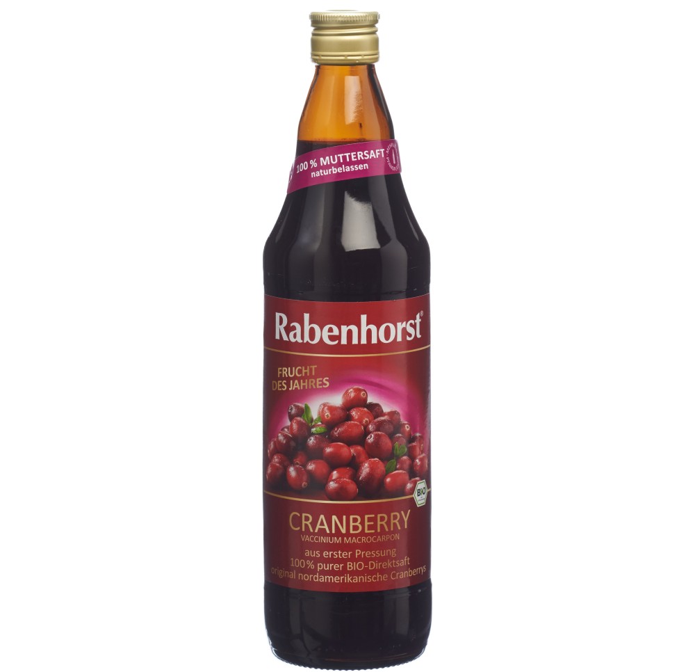 RABENHORST jus pur de cranberry bio fl 750 ml
