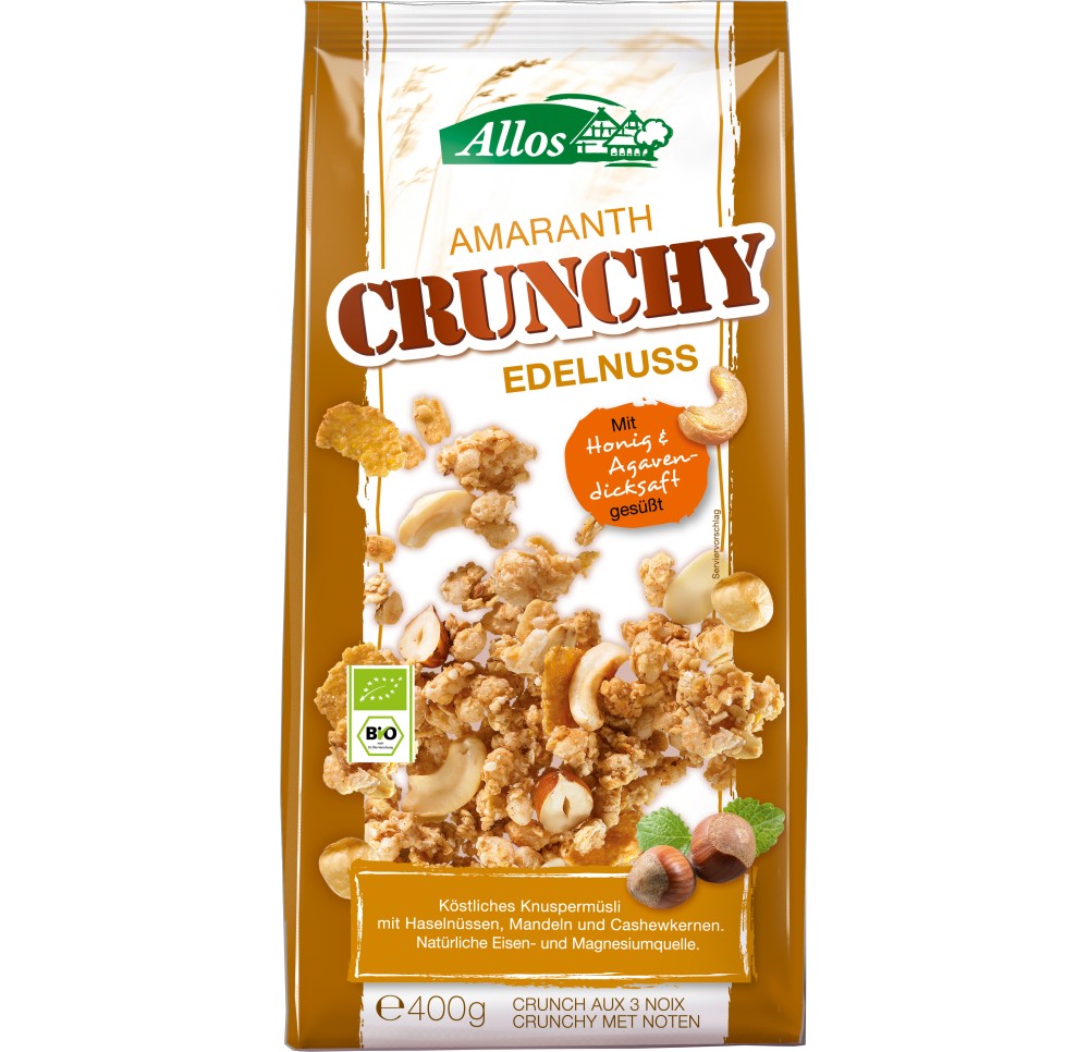 ALLOS Amaranth Crunchy aux noix sach 400 g