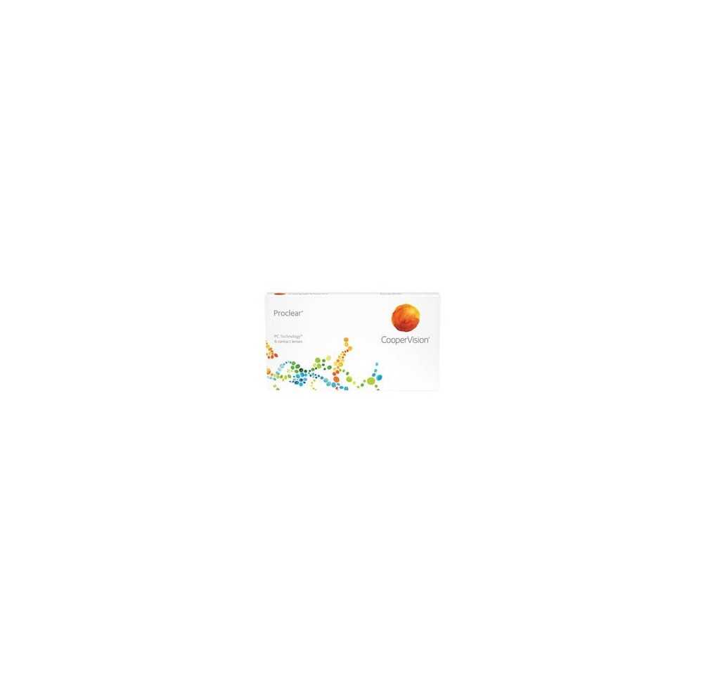 PROCLEAR sphere lentille mensuelle -6.50dpt 6 pce