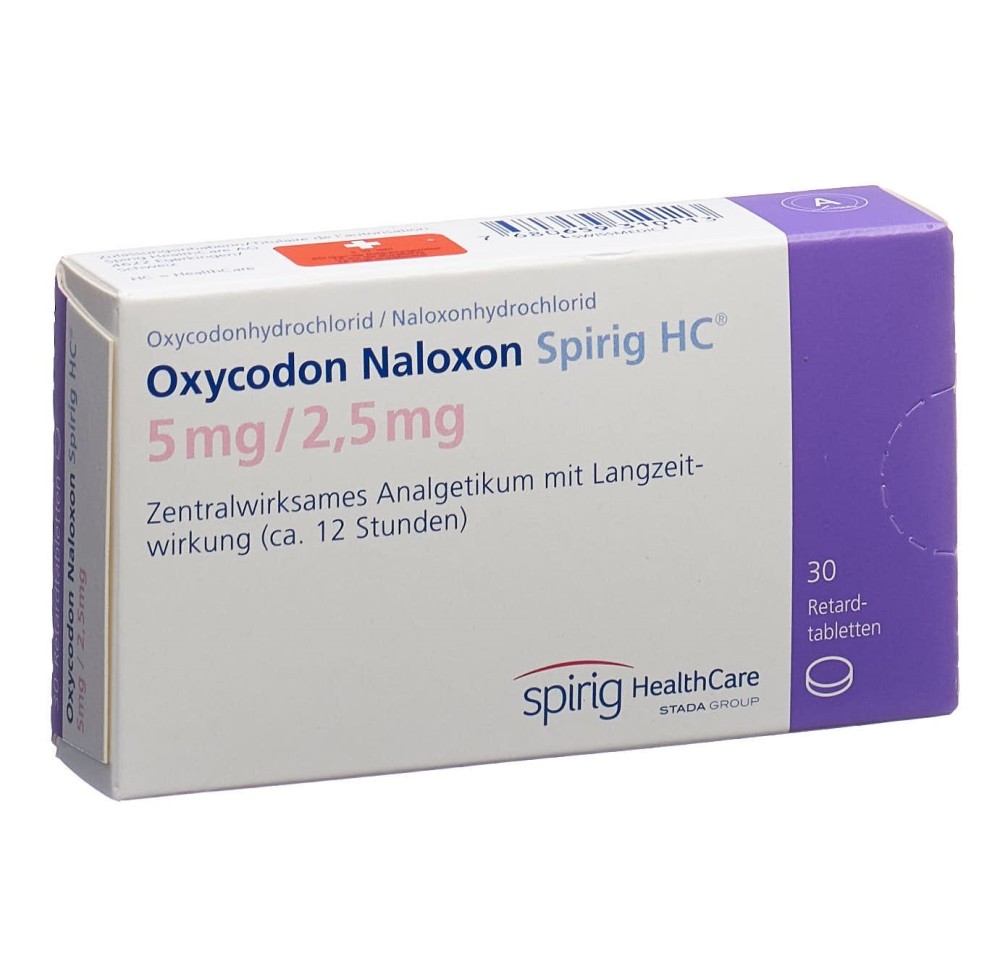 OXYCODON NALOXON Spirig HC cpr ret 5/2.5mg 30 pce
