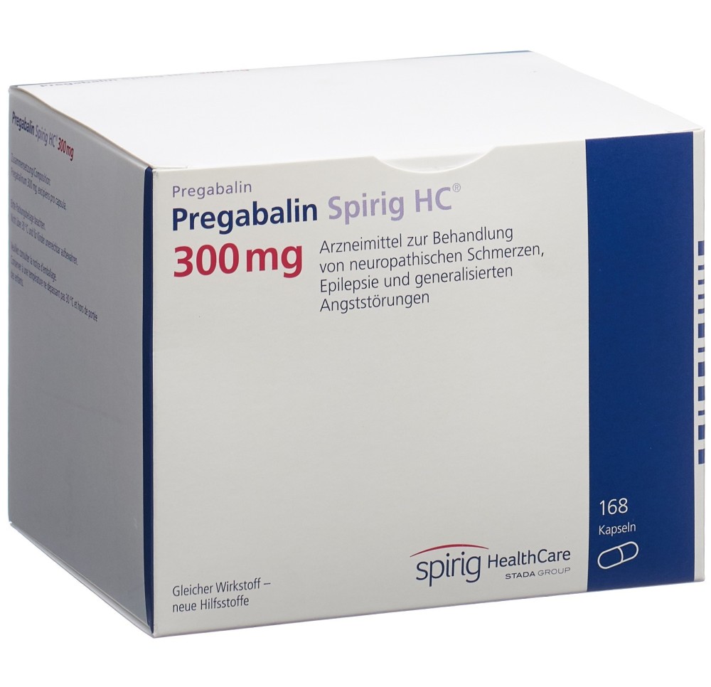 PREGABALINE Spirig HC caps 300 mg 168 pce