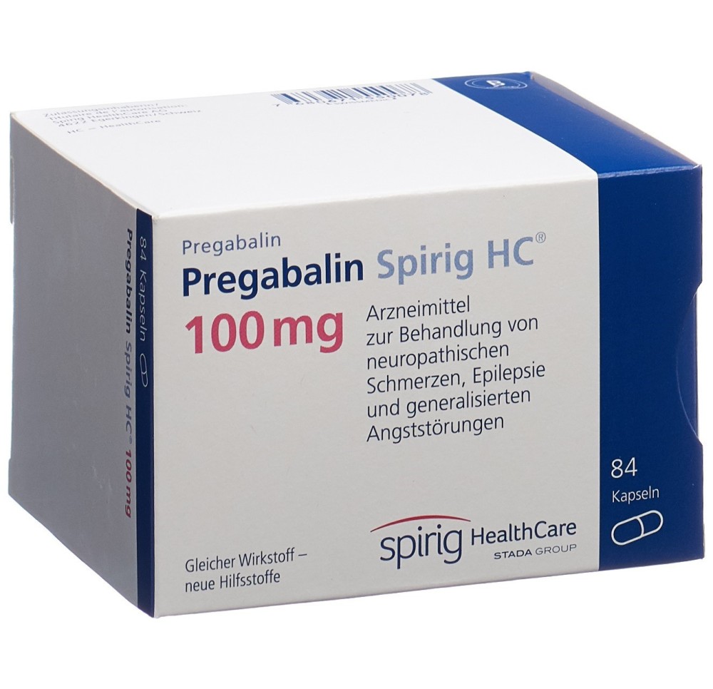 PREGABALINE Spirig HC caps 100 mg 84 pce