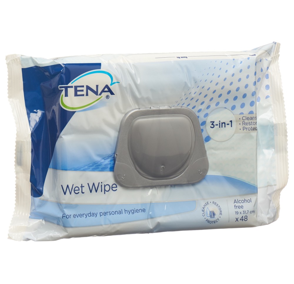 TENA Wet Wipes 48 pce
