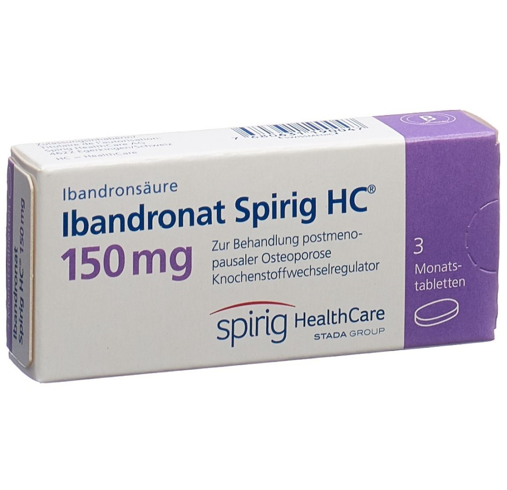 IBANDRONATE Spirig HC 150 mg compr mensuels 3 pce