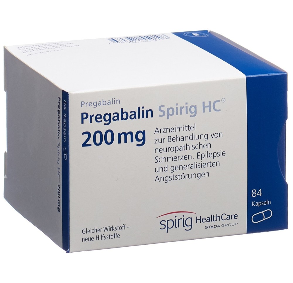 PREGABALINE Spirig HC caps 200 mg 84 pce